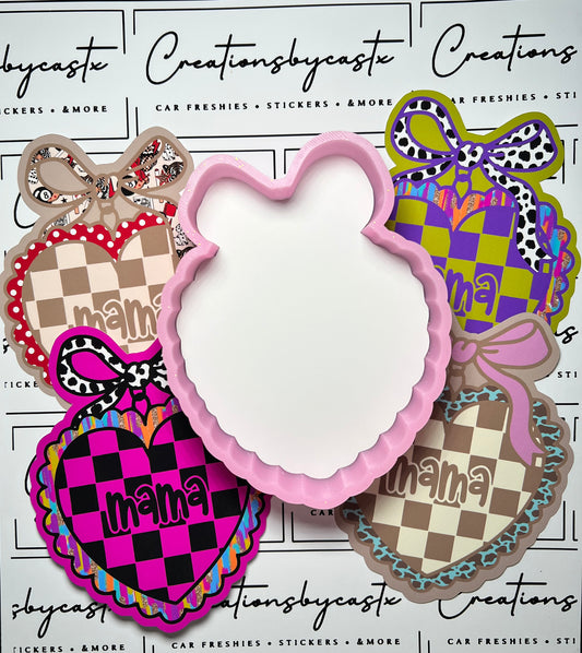 LPF Mama Heart Checkered Cardstock