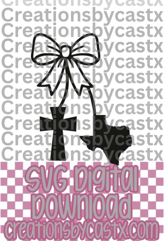 Cross Texas Cherries SVG