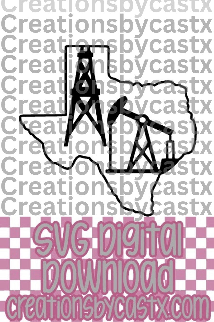 Oilfield Texas SVG