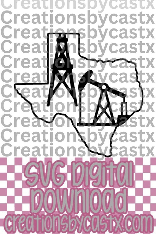 Oilfield Texas SVG