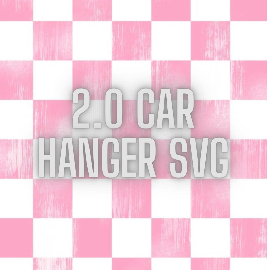 2.0 Car Hanger SVG