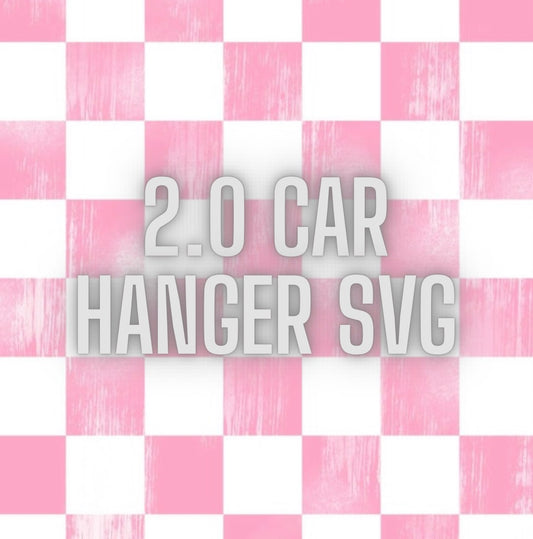 2.0 Car Hanger SVG