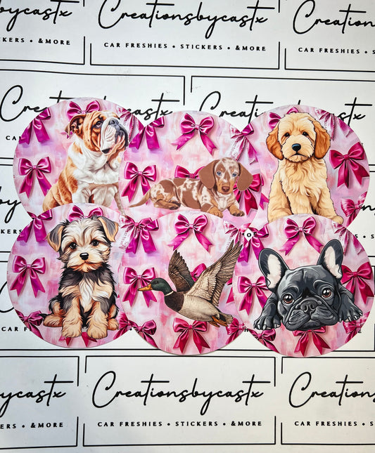Bow Animal Round Cardstock