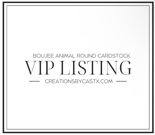 Brown Boujee Animal Round Cardstock