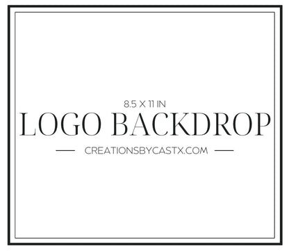 8.5 X 11 in Logo Backdrop