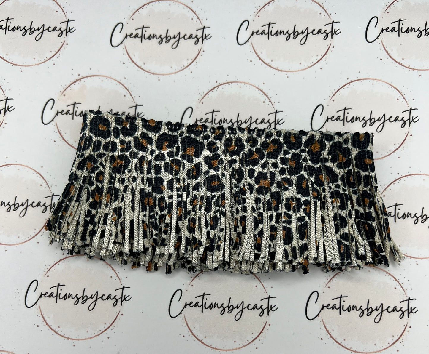 Ivory Leopard 2in Fringe