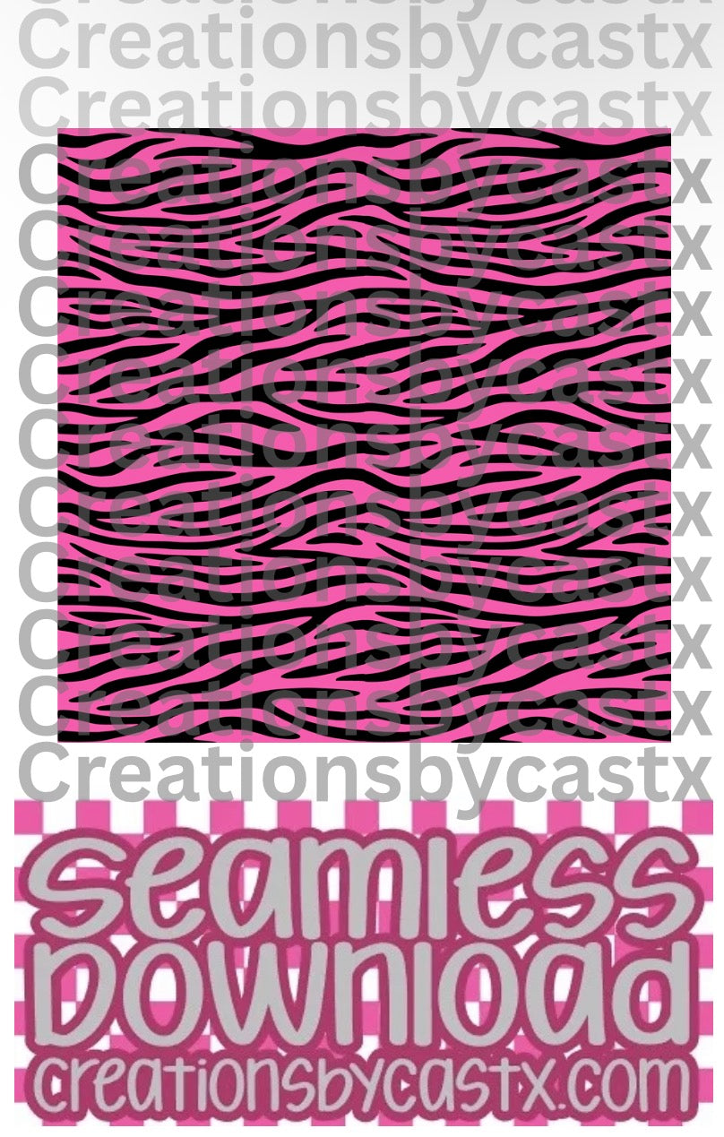 Black Pink Zebra Seamless