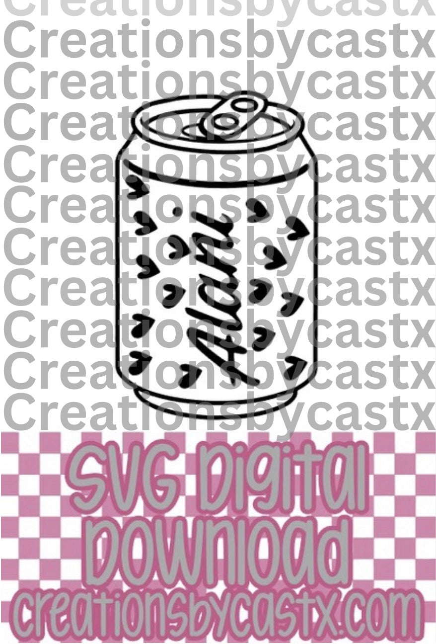 Alan Heart Can SVG