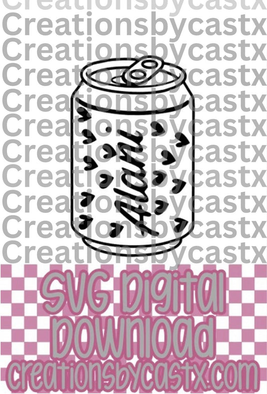 Alan Heart Can SVG