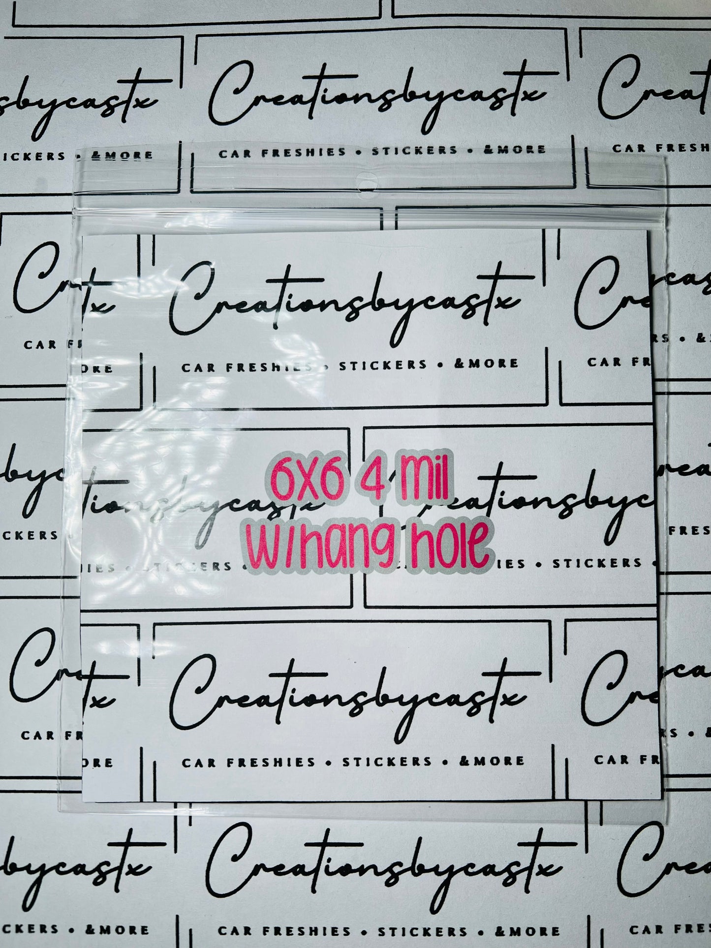 6X6 4 Mil Polypropylene Bags