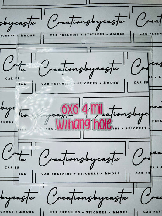 6X6 4 Mil Polypropylene Bags