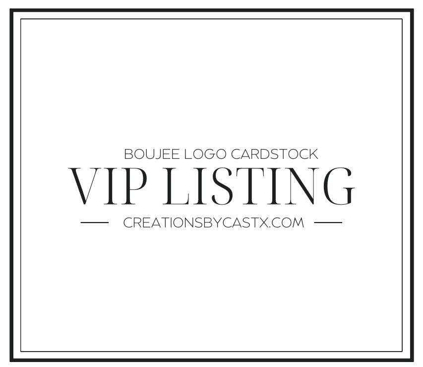LPF Boujee Logo Cardstock