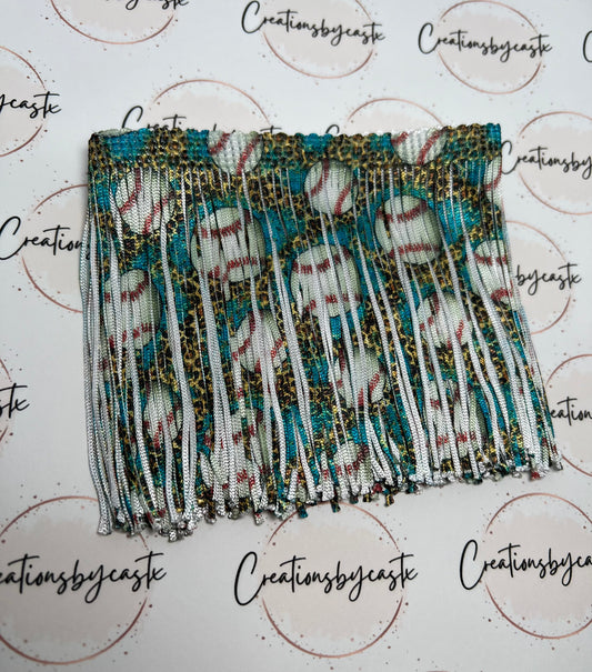 Turquoise Baseball Fringe