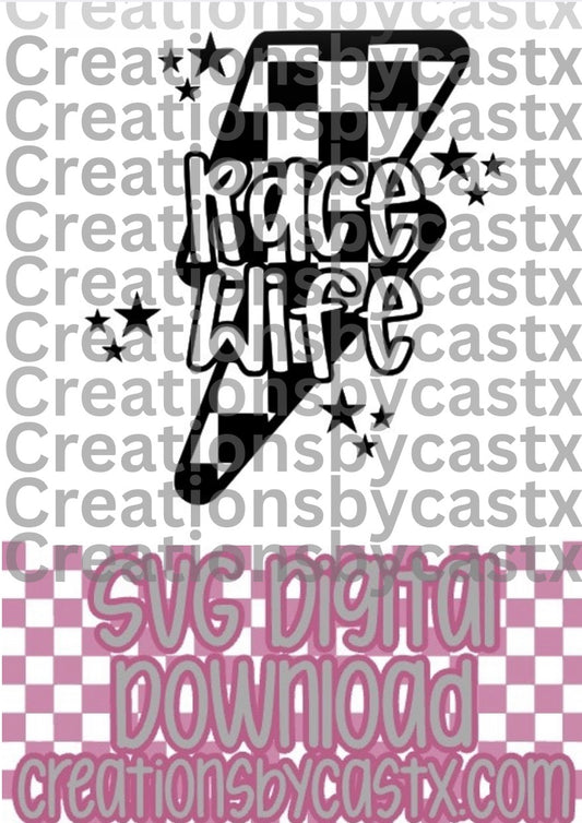 Race Wife Bolt SVG