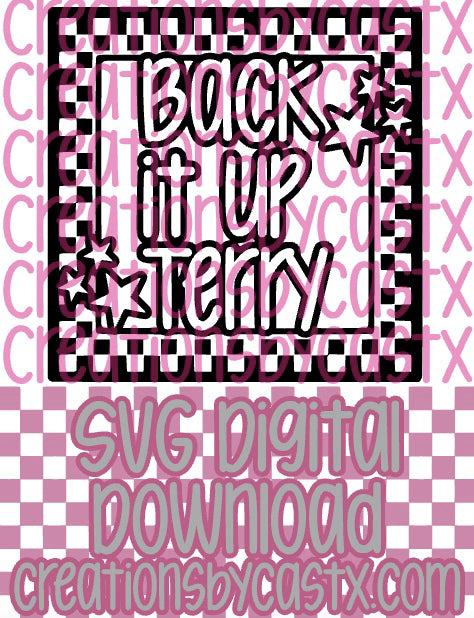 Terry Checkered Square SVG
