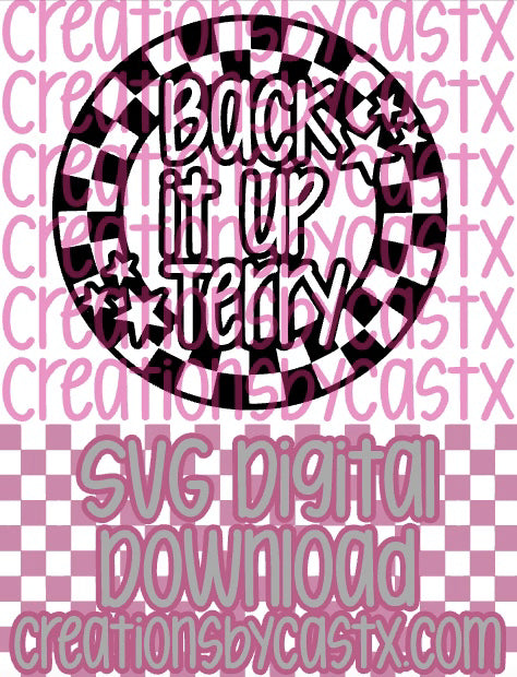 Terry Checkered Circle SVG