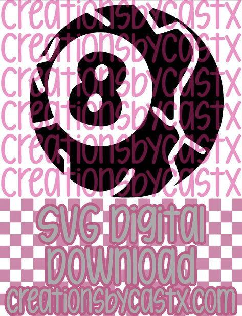 Turquoise 8 Ball SVG