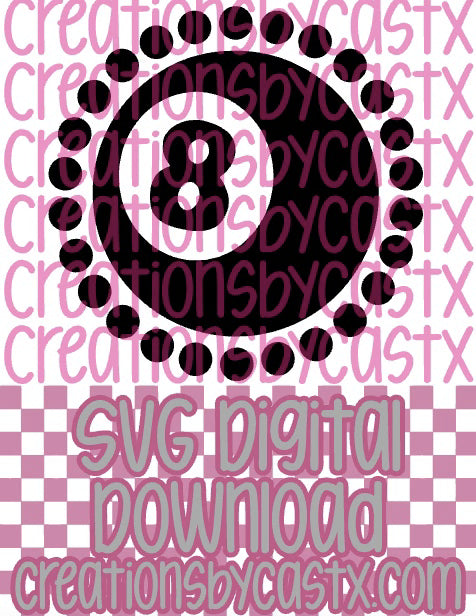 Studded 8 Ball SVG