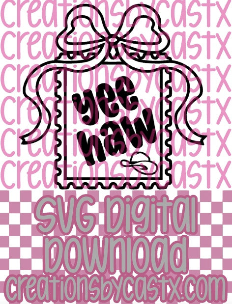 Yea Haw Stamp SVG