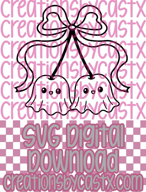 Ghost Cherries SVG