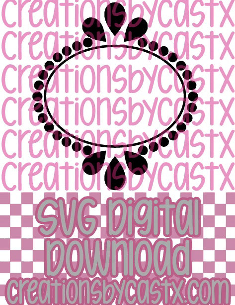 H Oval Frame SVG