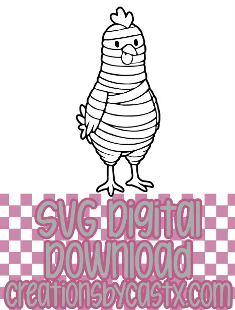 Mummy Chicken SVG