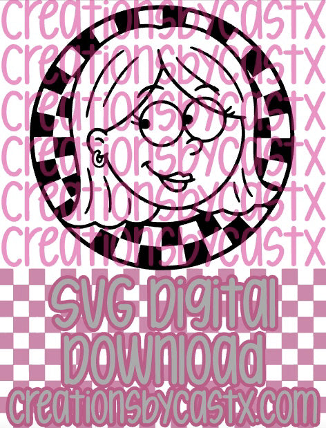 LM Checkered Circle SVG