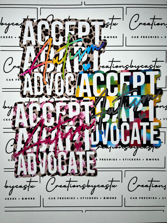 RRMC Autism Accept Adapt Advocate Cardstock