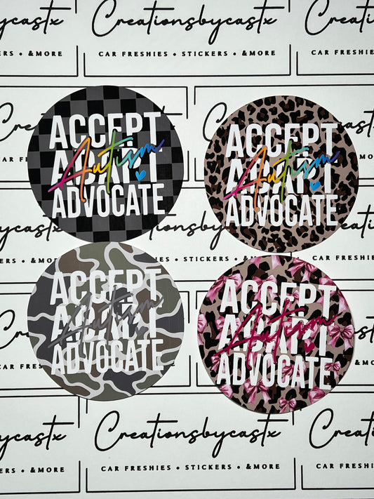 Autism Awareness Round Cardstock